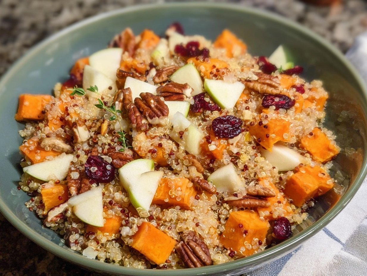 Apple Sweet Potato Quinoa Salad