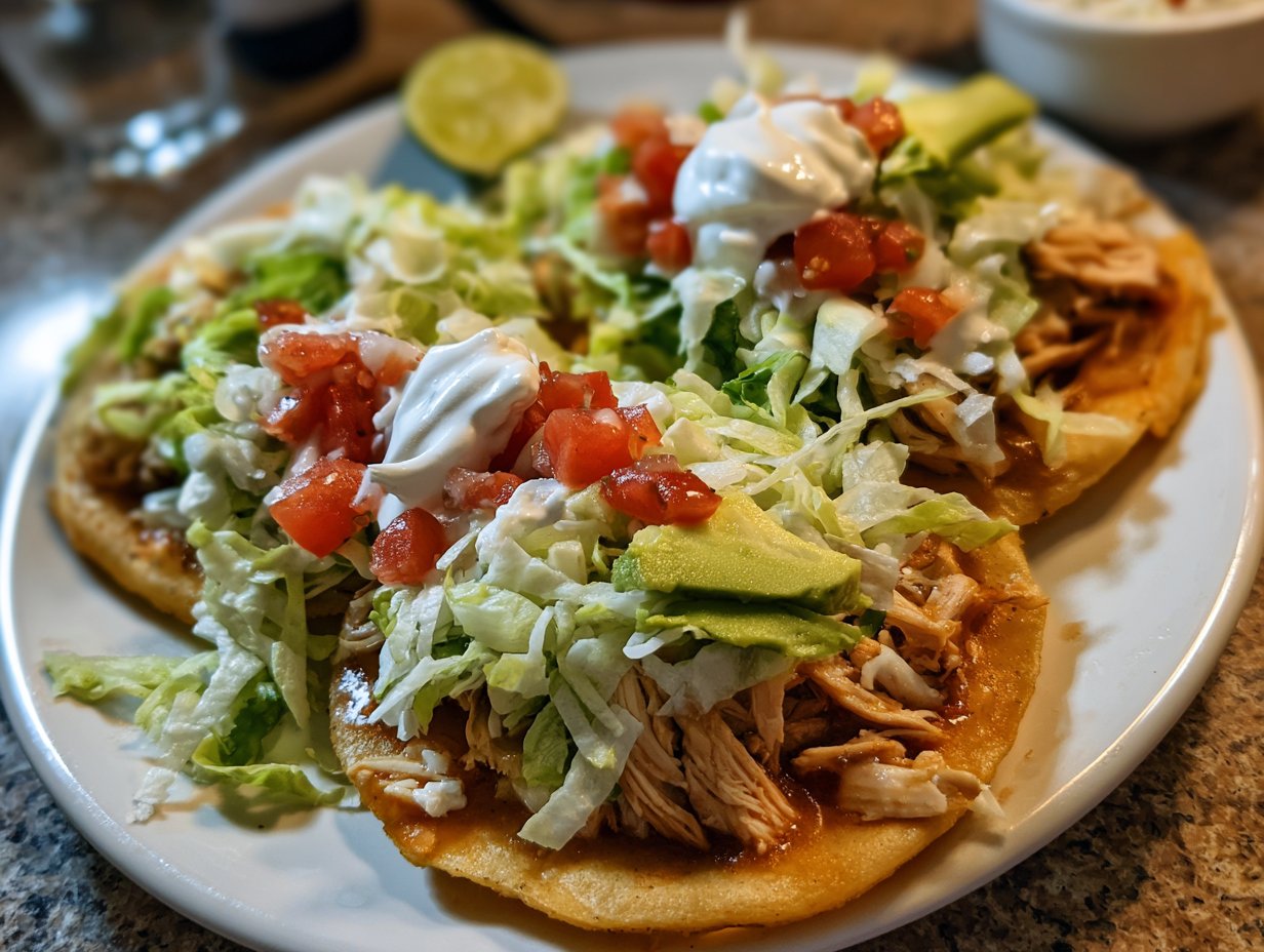 Crispy Rotisserie Chicken Tostadas