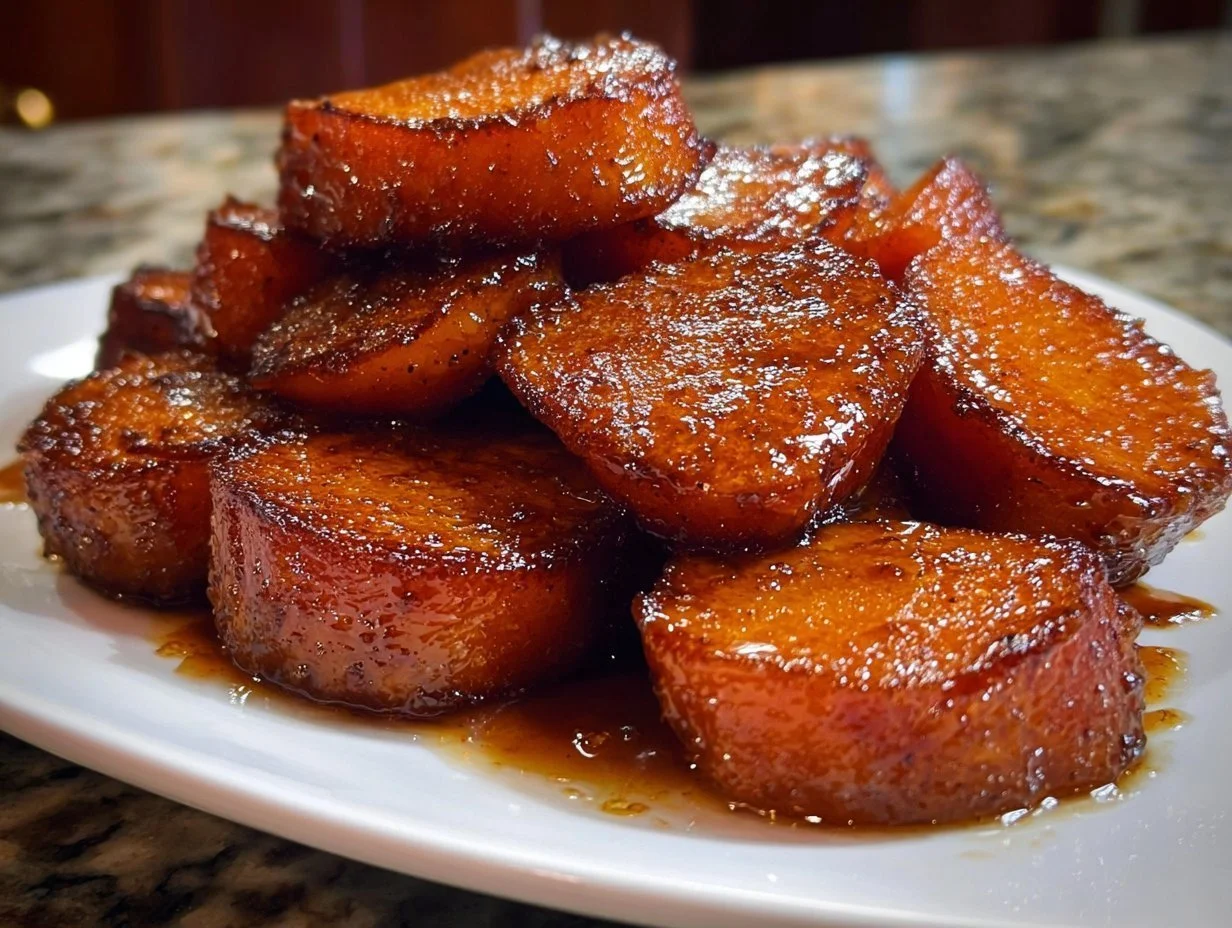 Delicious Southern candied yams served on a festive table