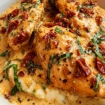 Delicious Marry Me Chicken cooked in 30 minutes for a romantic dinner.