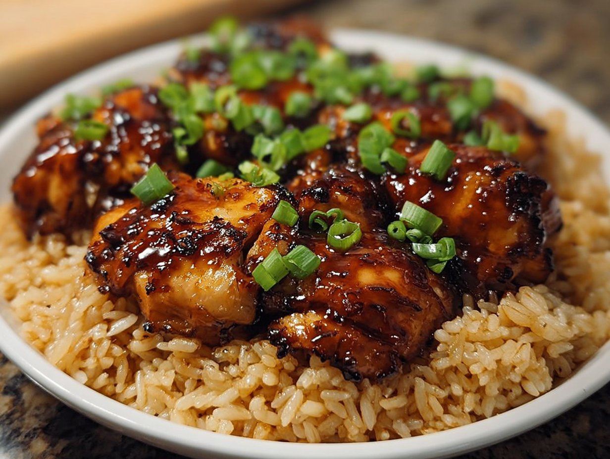 Honey BBQ Chicken Rice