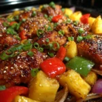 Hawaiian Chicken Sheet Pan with vibrant vegetables and juicy chicken