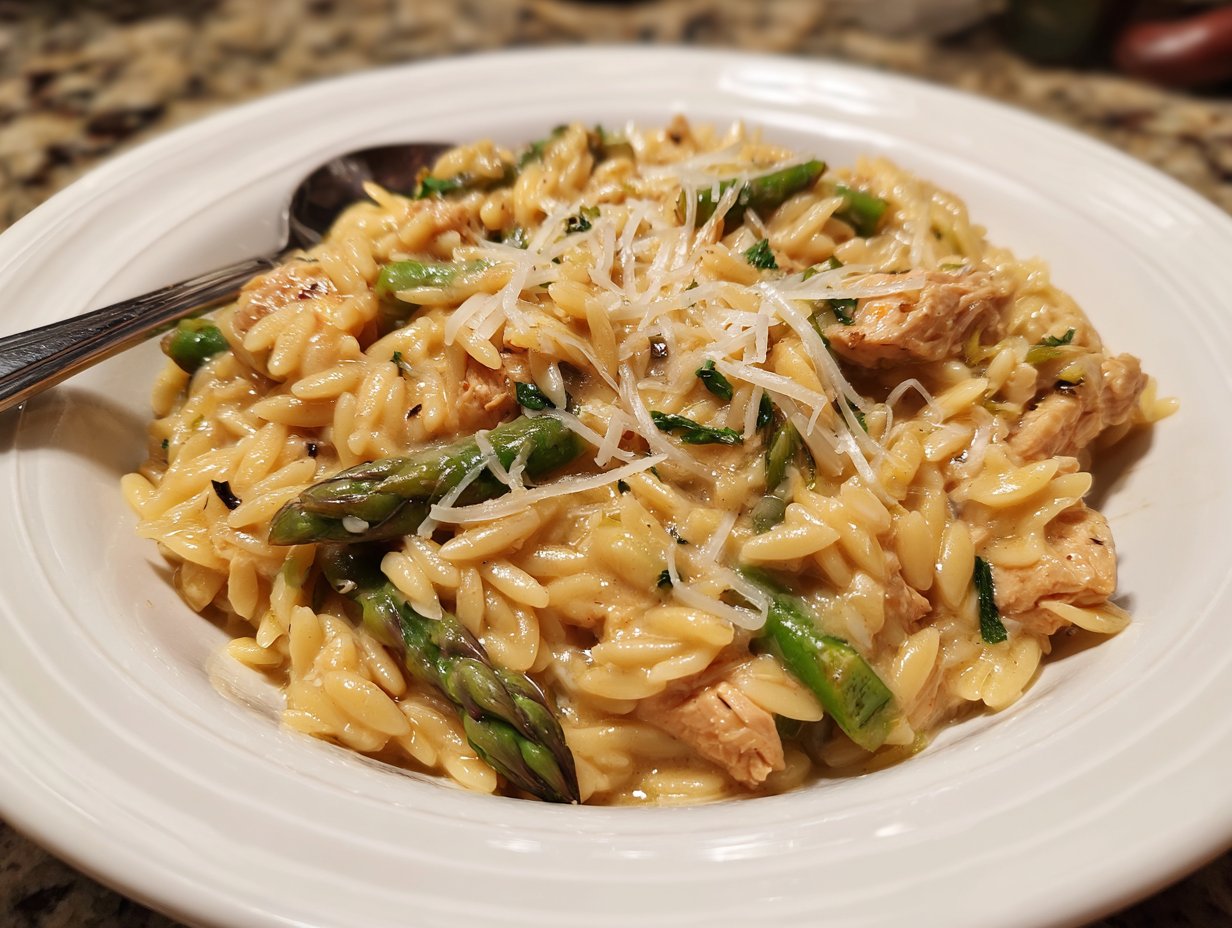 High Protein Chicken Orzo