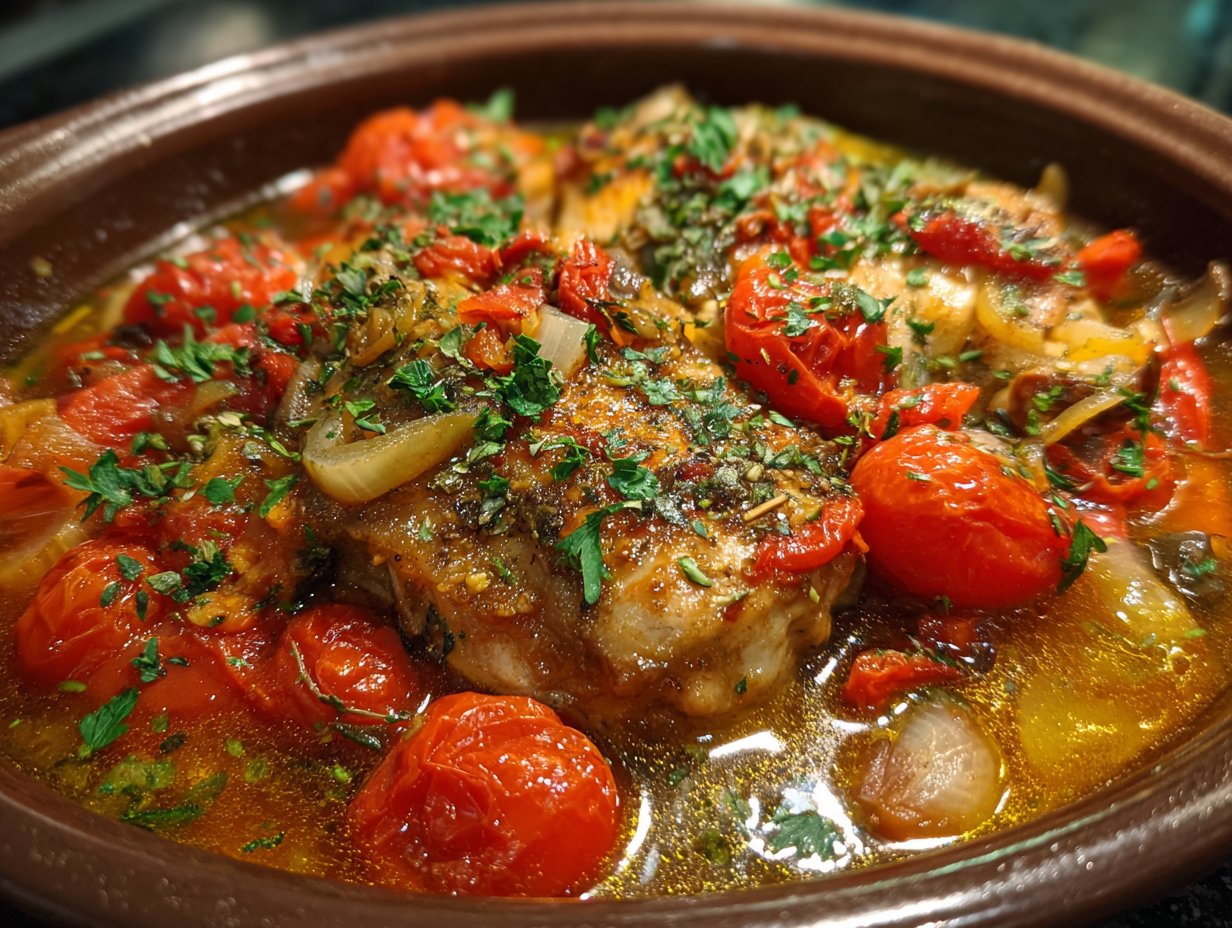 Slow Cooker Mediterranean Chicken