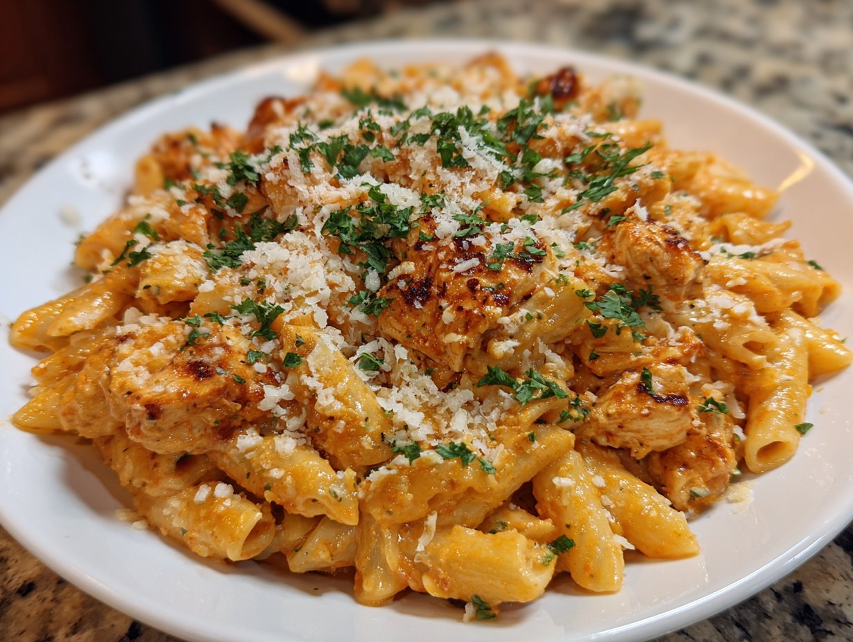 Garlic Parmesan Chicken Pasta