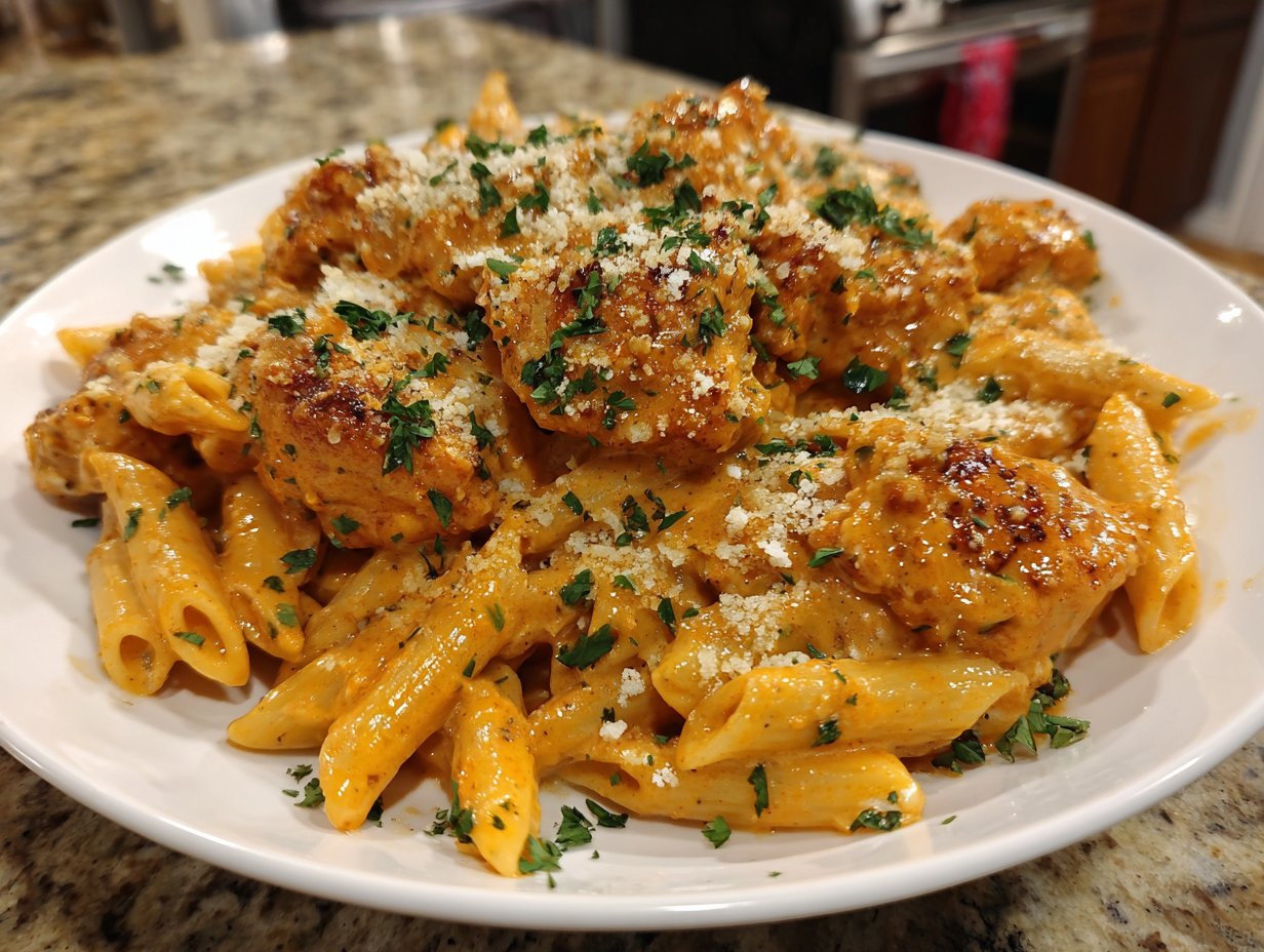 Garlic Parmesan Chicken Pasta