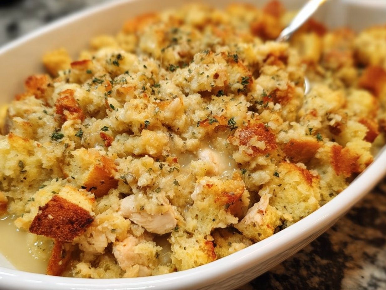 Chicken and Stuffing Bake