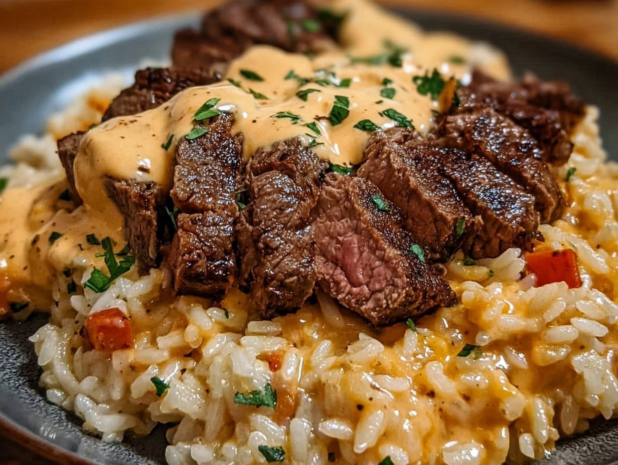 Steak and Cheese Rice