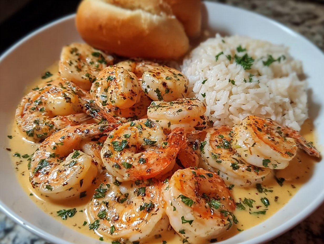 Easy Creamy Garlic Shrimp