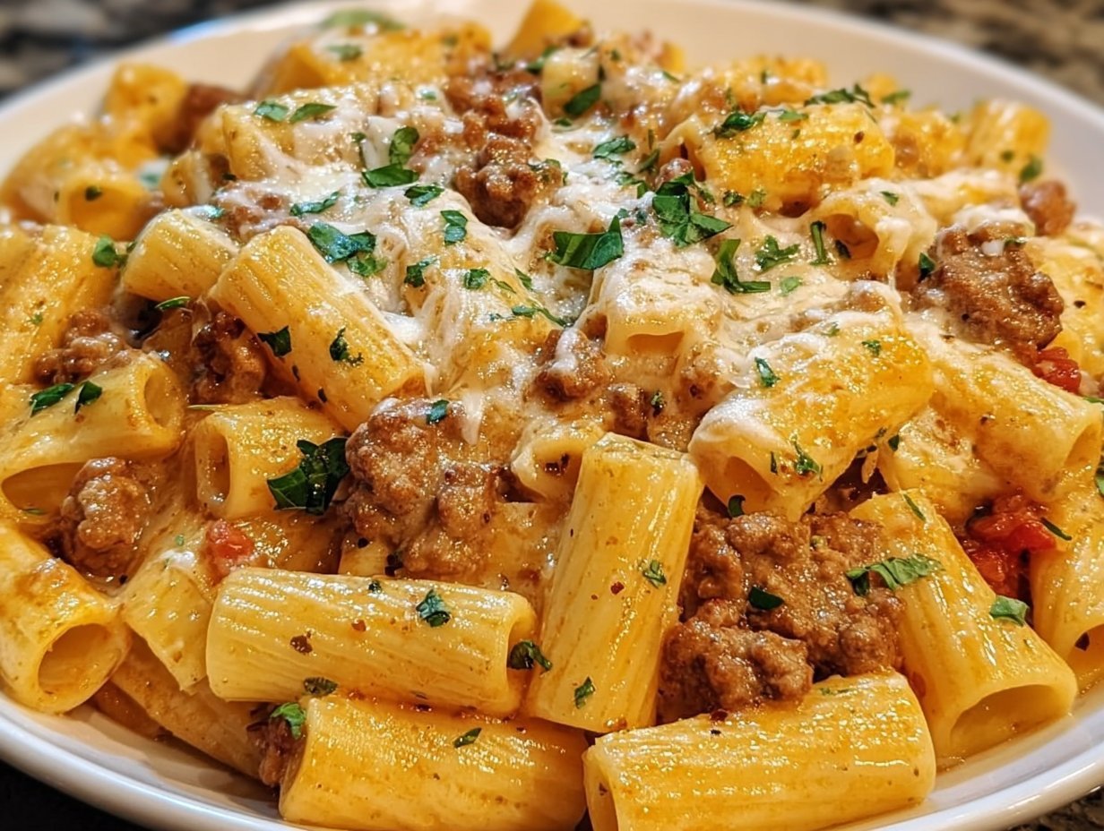 Creamy Sausage Rigatoni