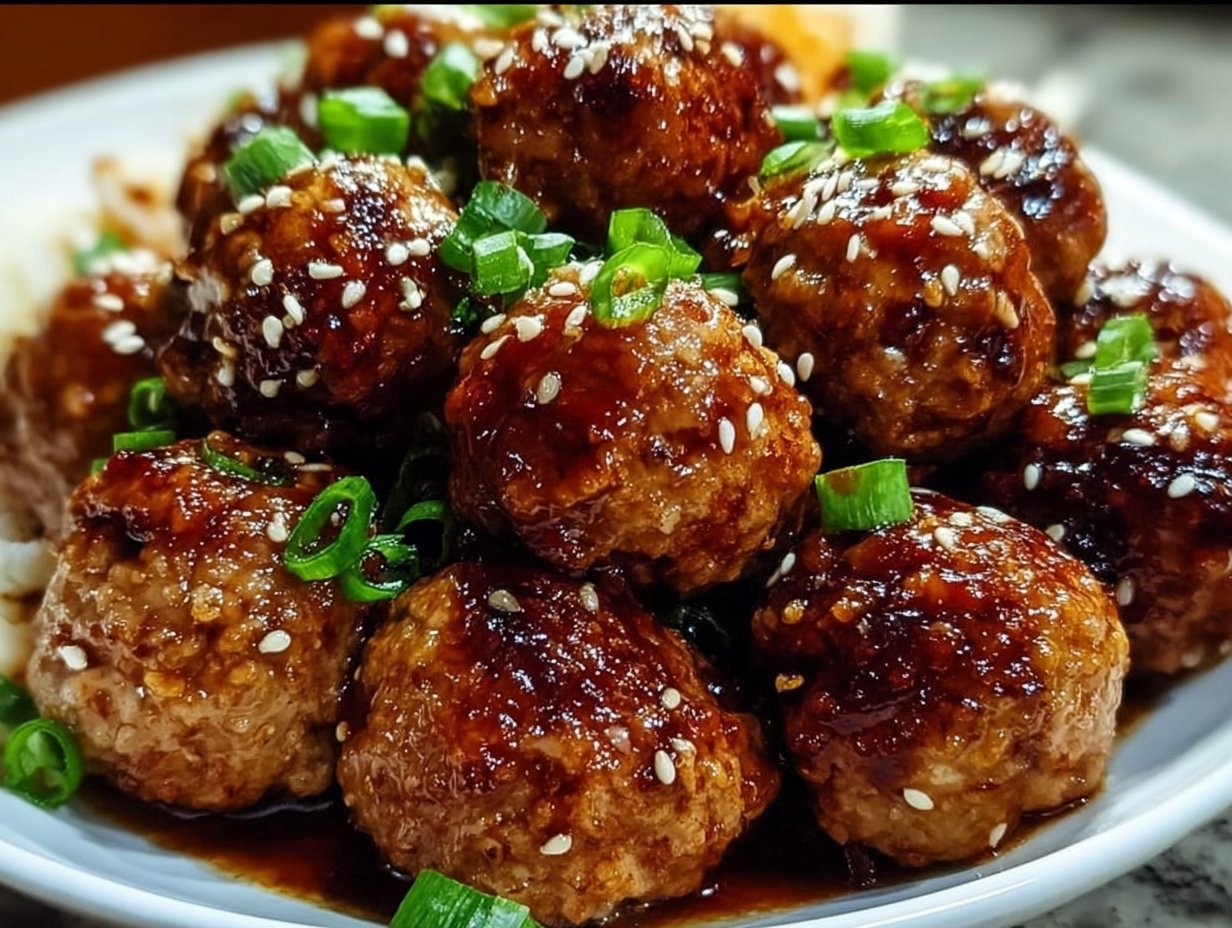 Honey Garlic Turkey Meatballs