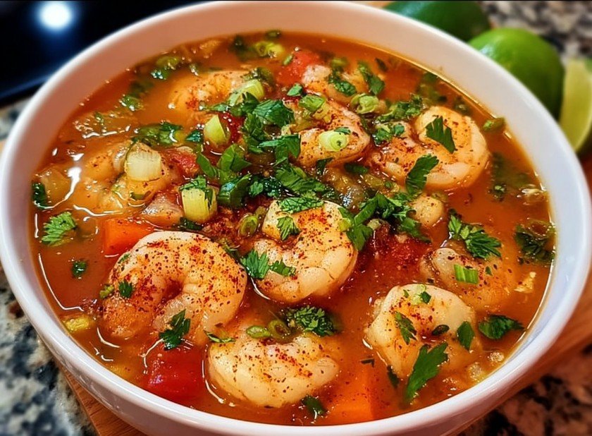 Quick and Spicy Shrimp Soup