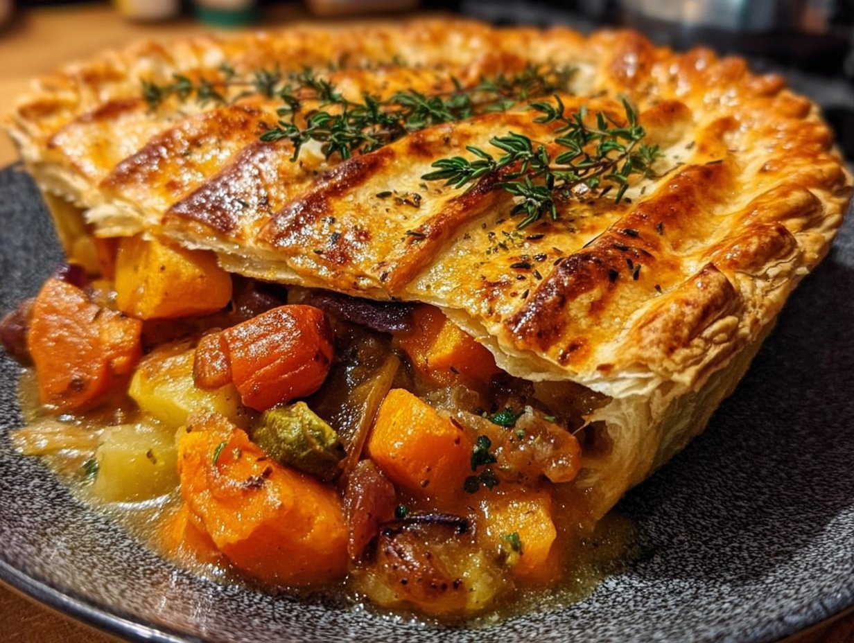Roasted Autumn Vegetable Pot Pies