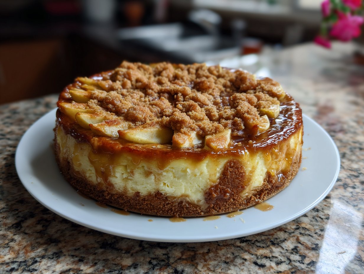 Apple Crumble Cheesecake
