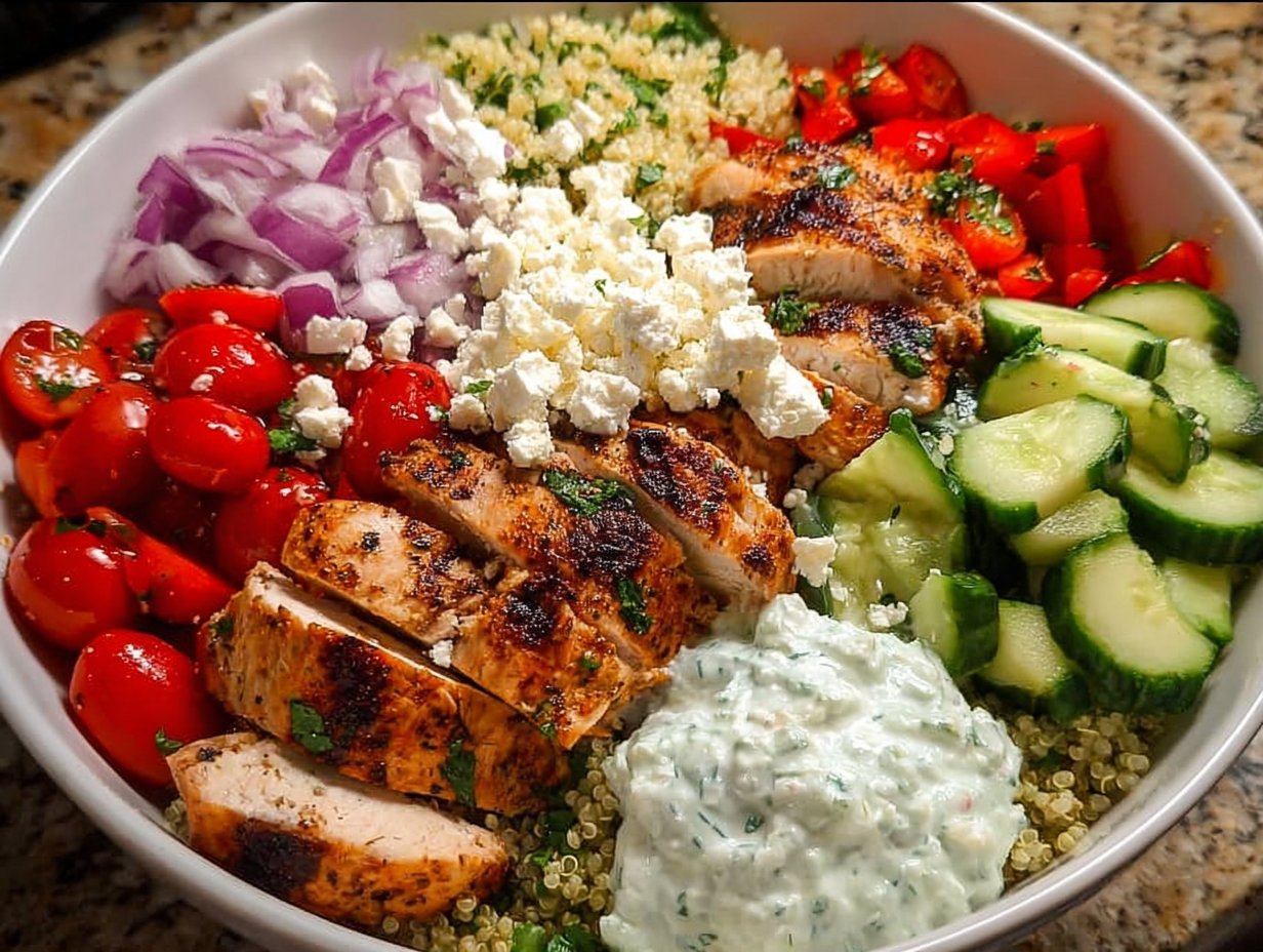 Greek Chicken Bowls