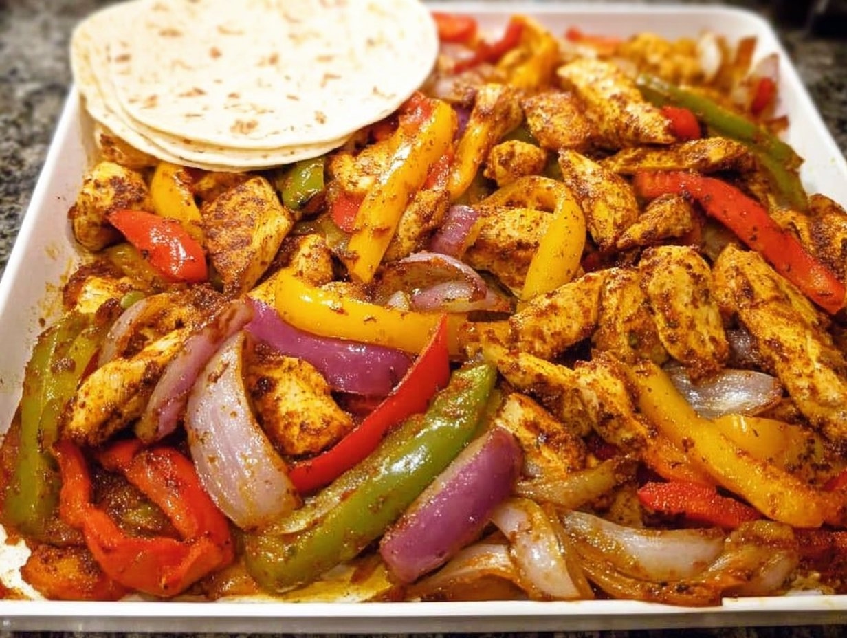Sheet Pan Chicken Fajitas
