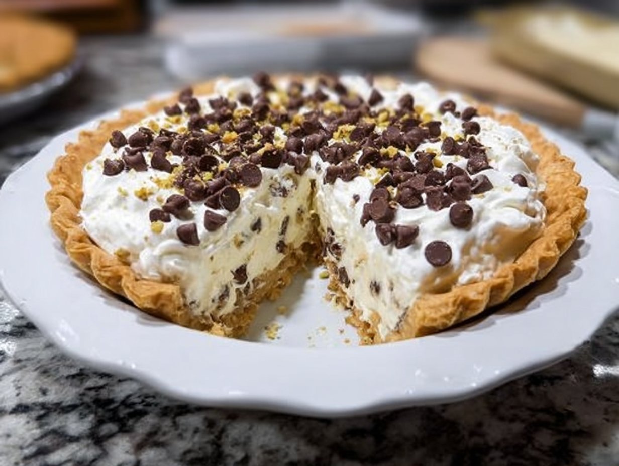 Chocolate Chip Cannoli Pie
