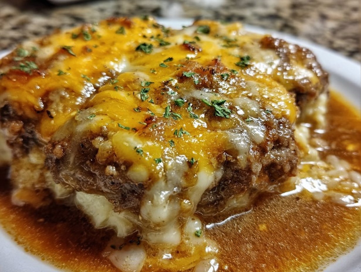 Amish Hamburger Steak Bake