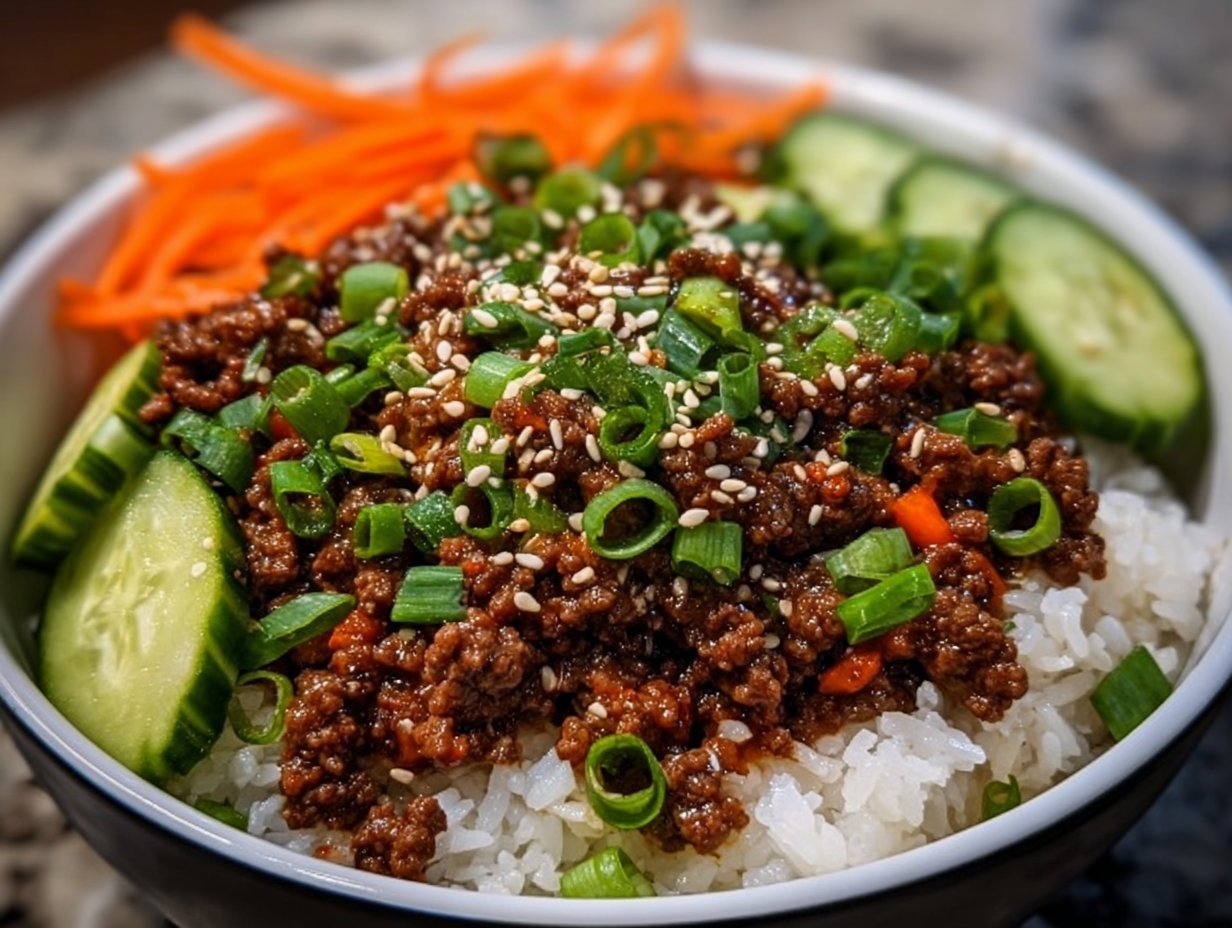 Korean Ground Beef Bowl