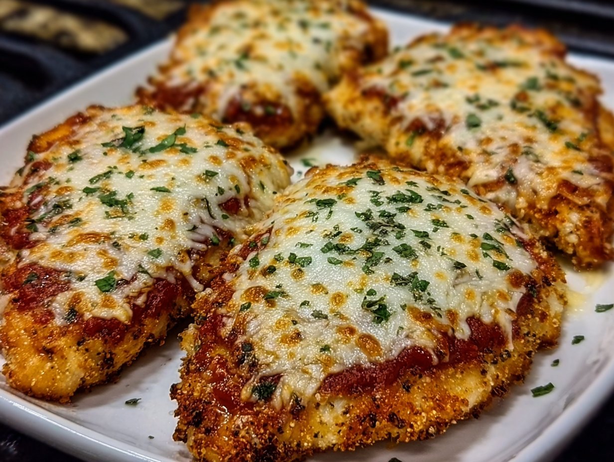 Crispy Air Fryer Chicken Parmesan