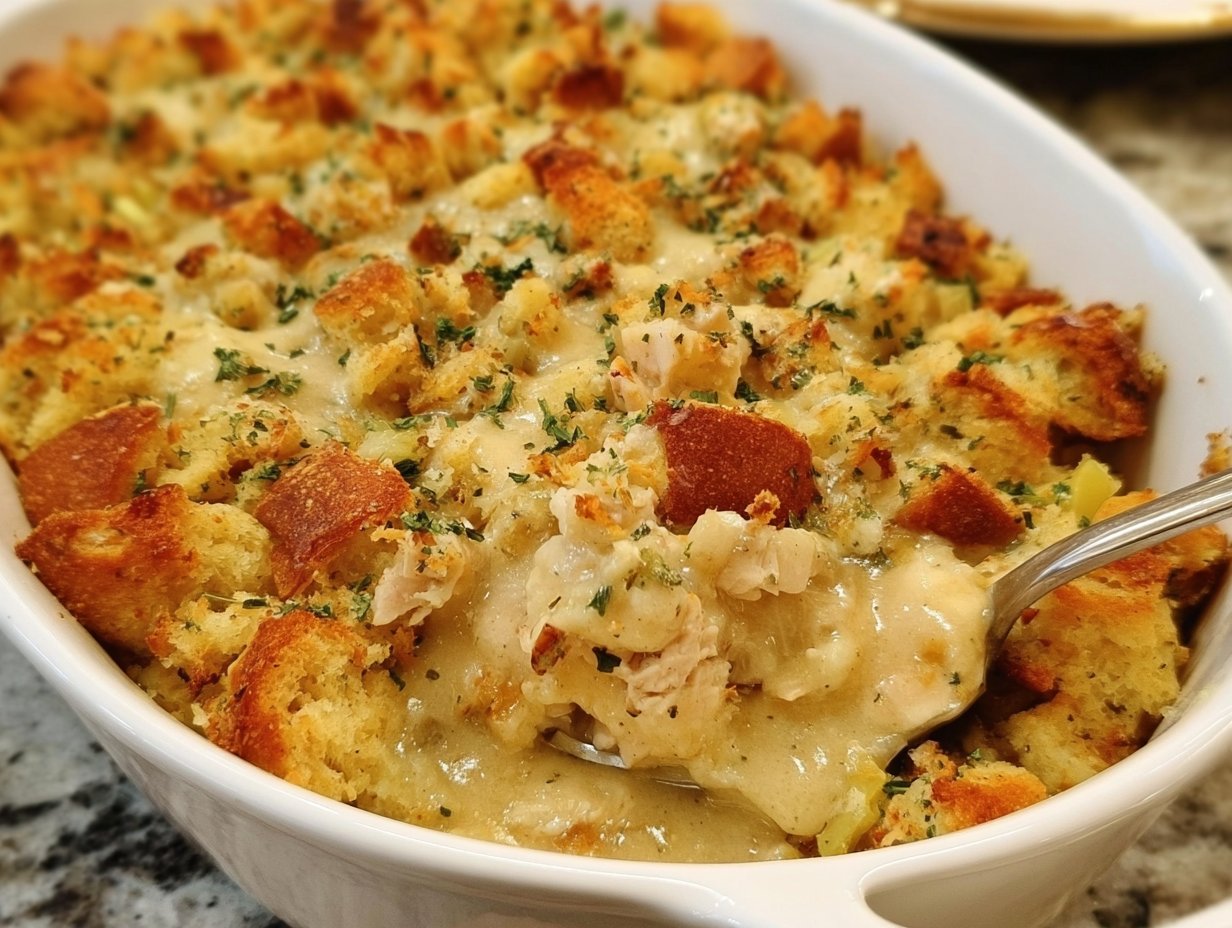 Chicken and Stuffing Bake