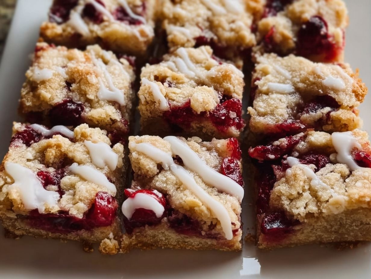 Cranberry Crumble Bars