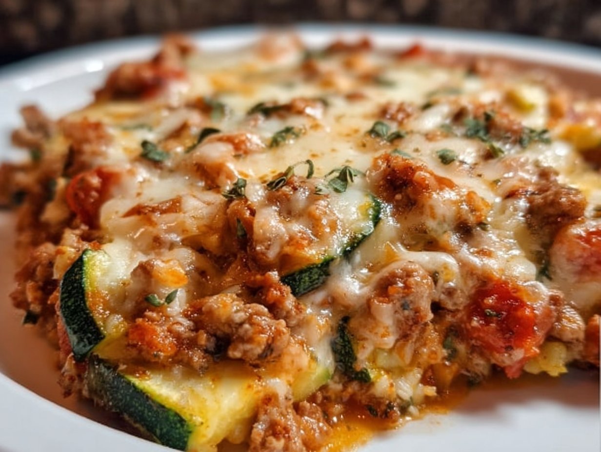 Ground Turkey Zucchini Casserole