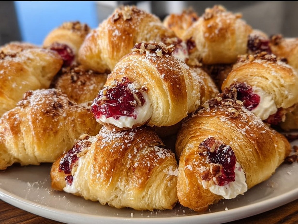 Cranberry Cream Cheese Crescent Bites