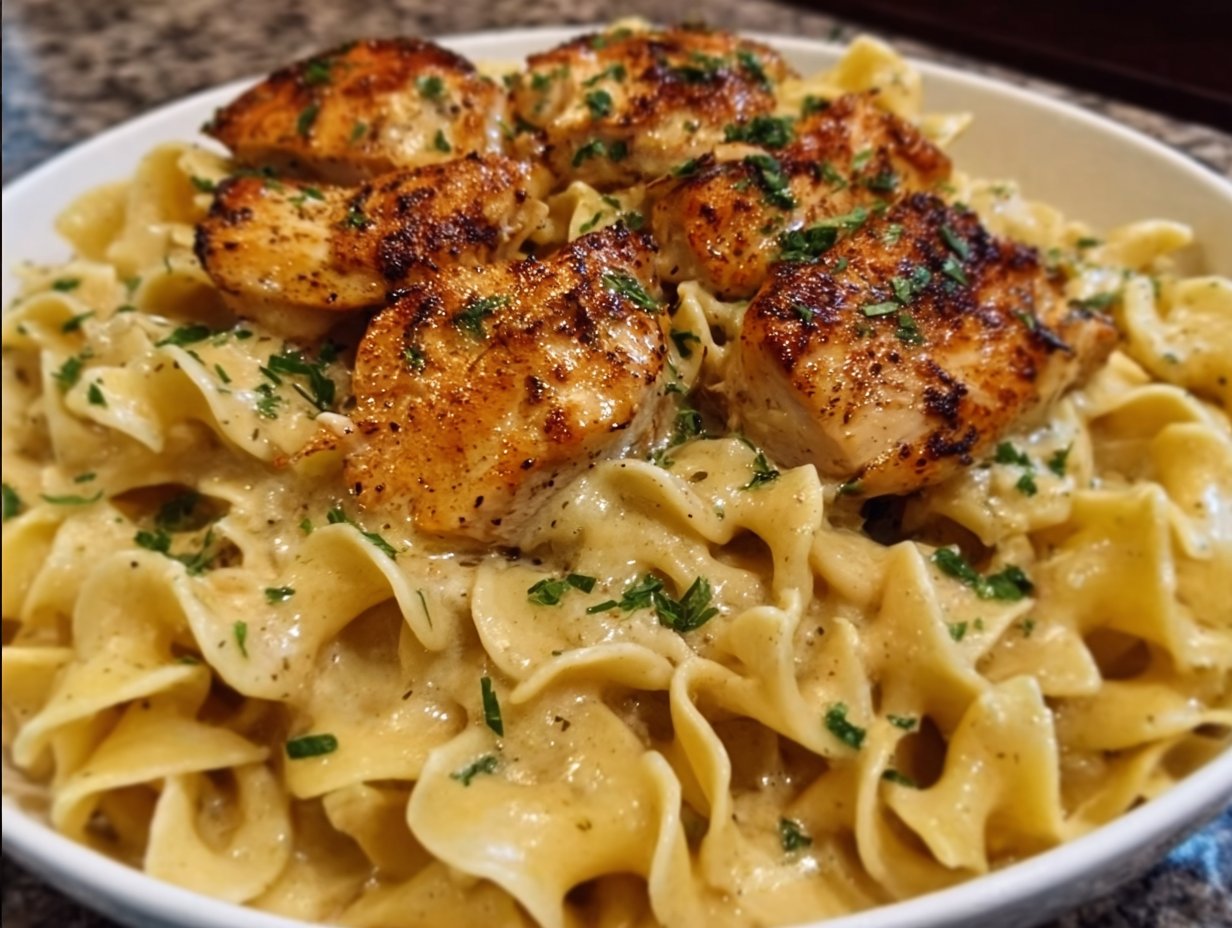 Chicken with Buttered Noodles