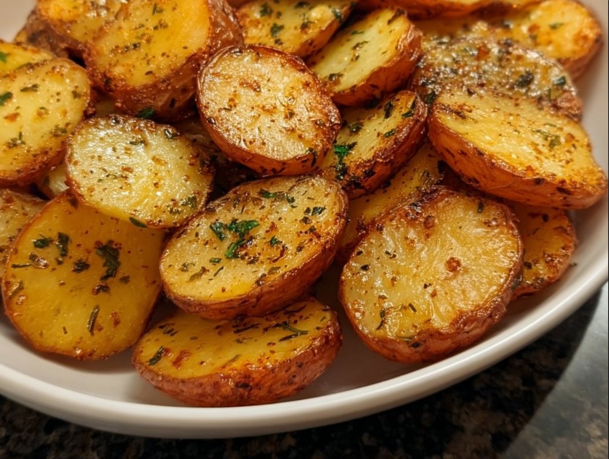 Air Fryer Sliced Potatoes