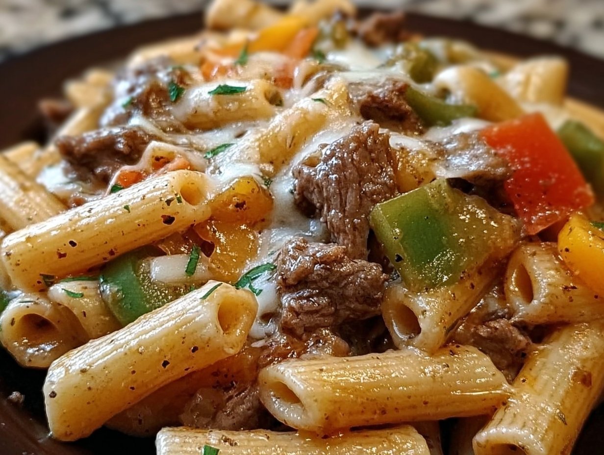 Philly Cheese Steak Pasta