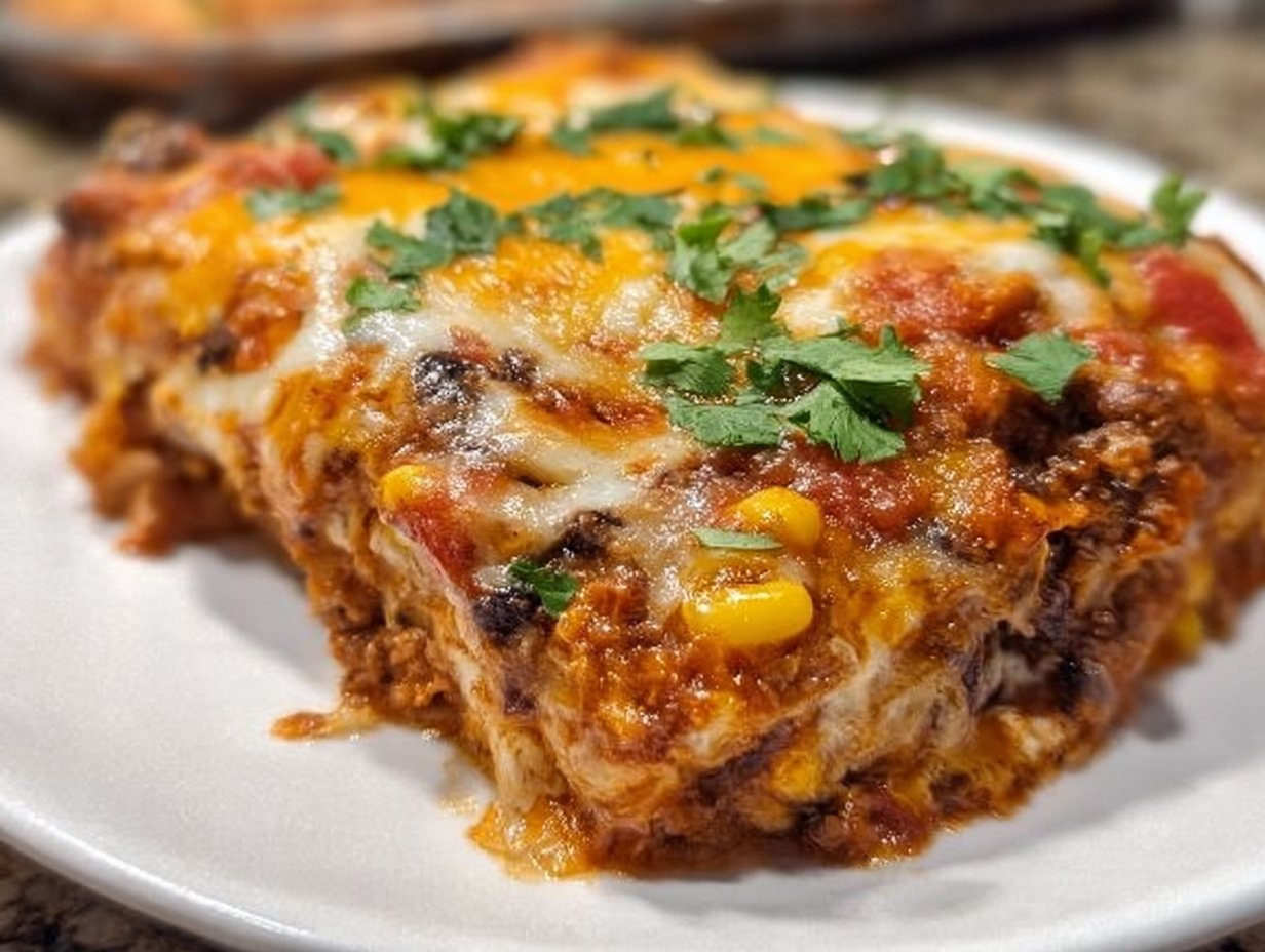 Beef Enchilada Casserole