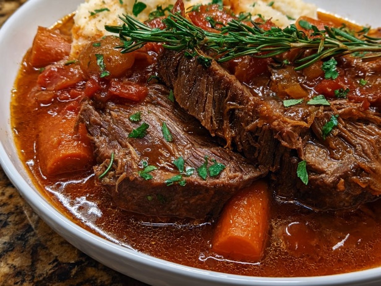 Italian Pot Roast (Straccato)
