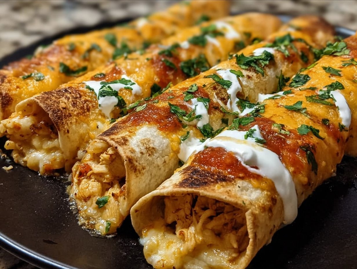 Crispy Chicken Taquitos