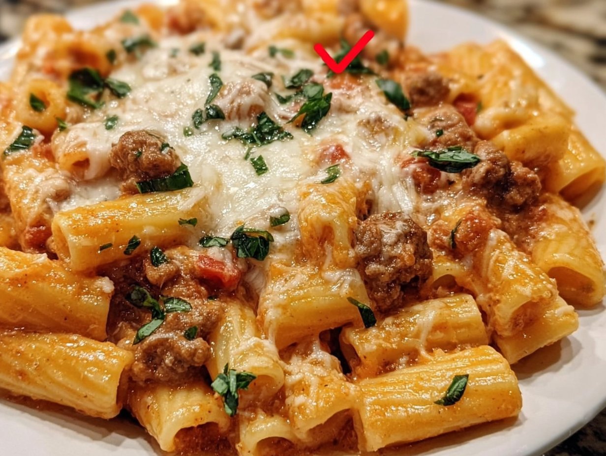 Creamy Sausage Rigatoni