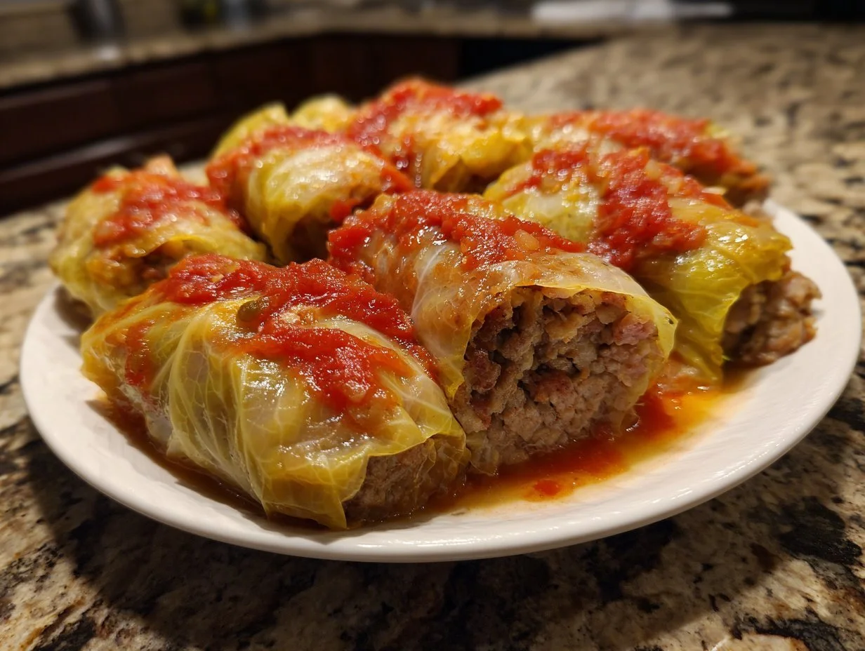 Delicious homemade cabbage rolls filled with savory ingredients