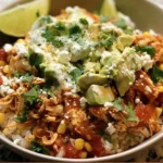 Delicious Chicken Burrito Bowl with fresh ingredients and vibrant colors