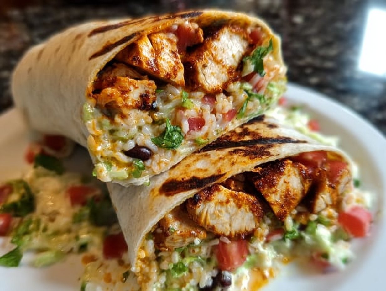 Chipotle Ranch Grilled Chicken Burrito