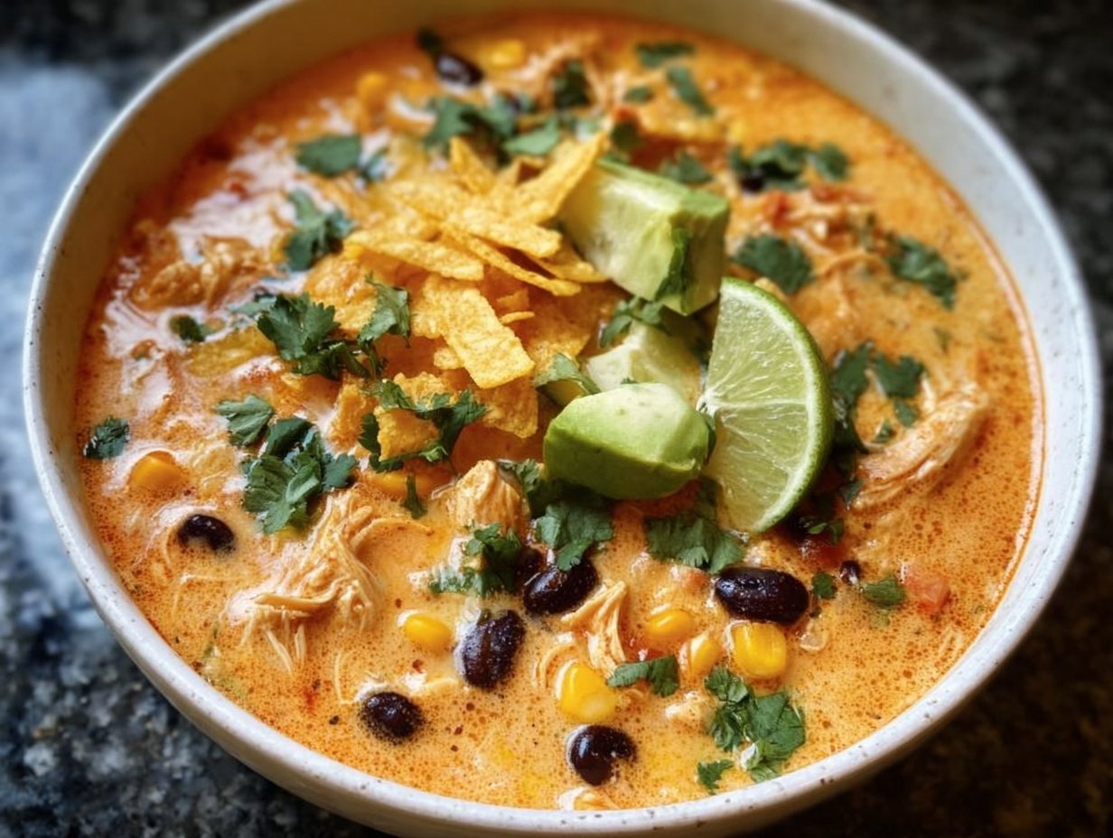 Creamy Chicken Enchilada Soup