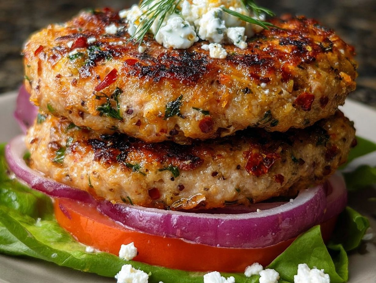 Greek Chicken Burgers