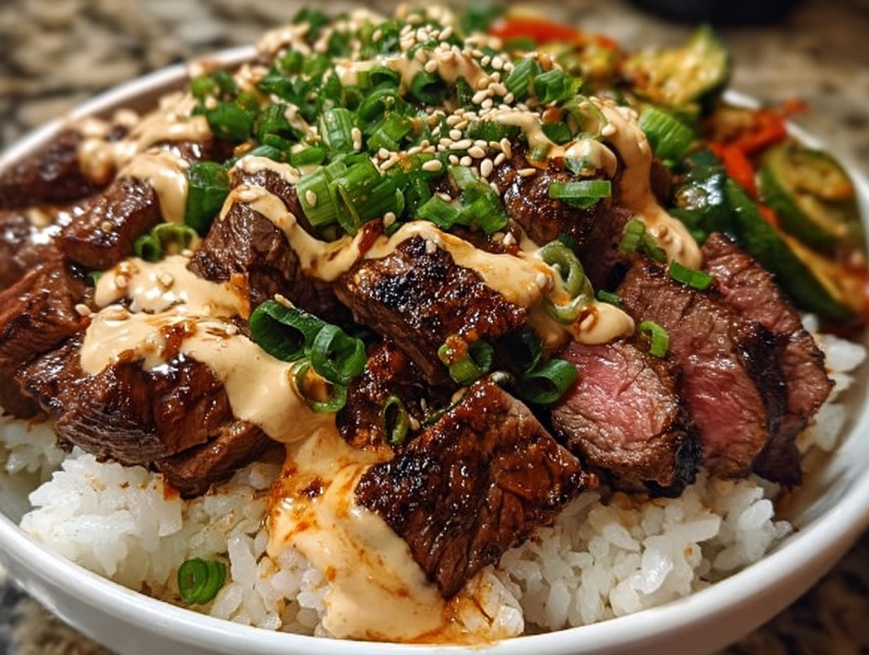 Korean BBQ Steak Rice Bowls