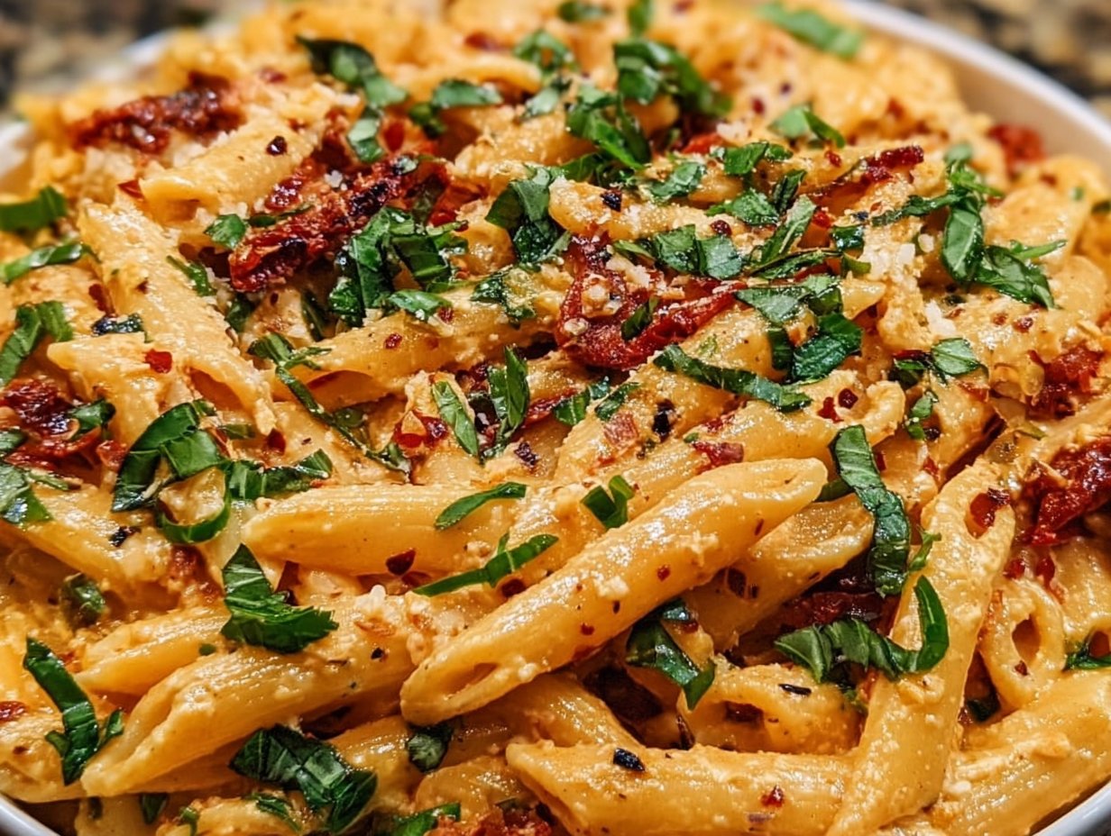 Creamy Vegan Sun-Dried Tomato Pasta
