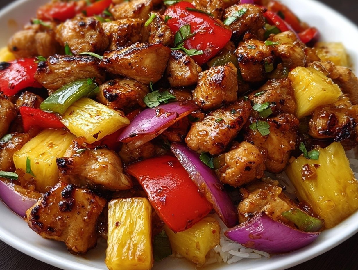 Hawaiian Chicken Sheet Pan