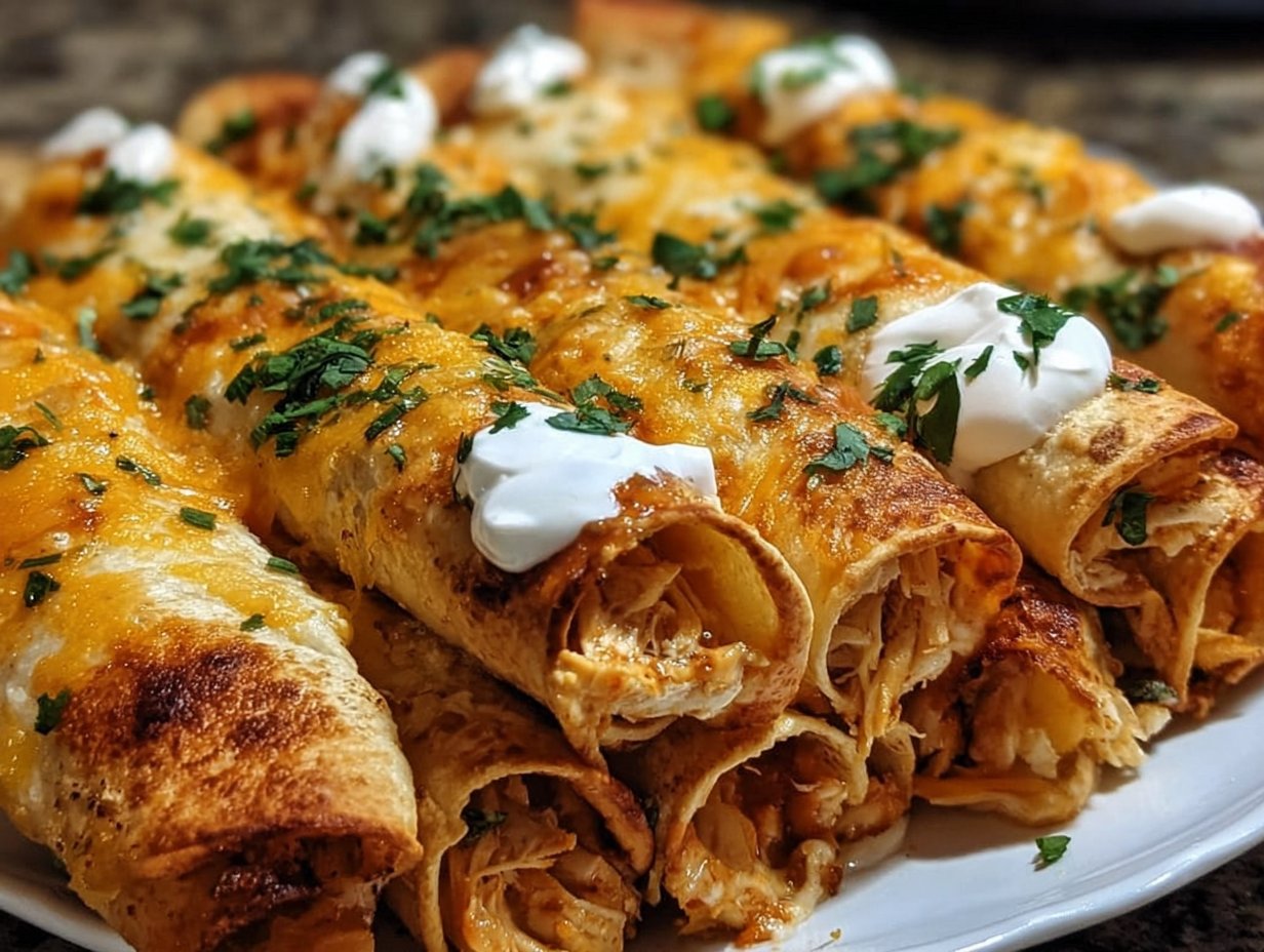 Crispy Chicken Taquitos