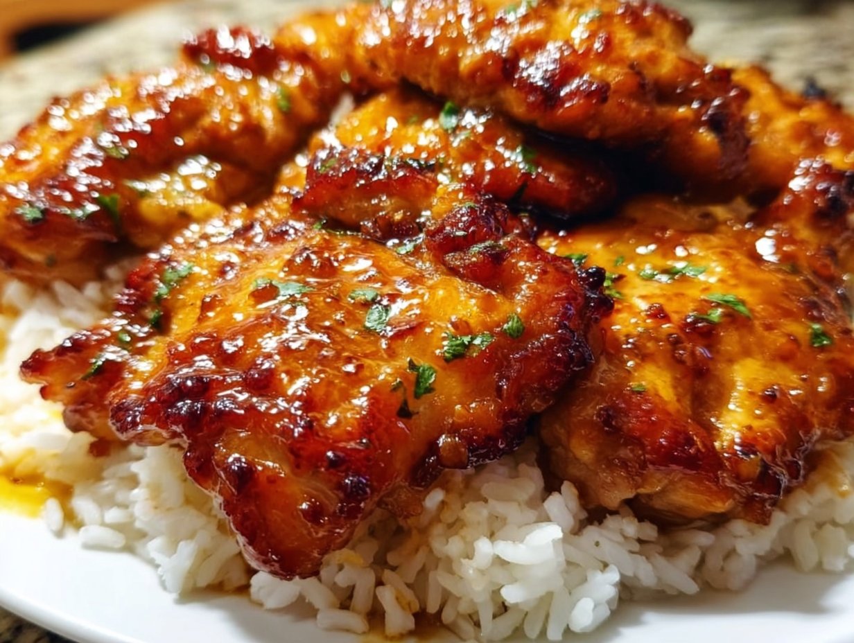 Honey Garlic Chicken Thighs