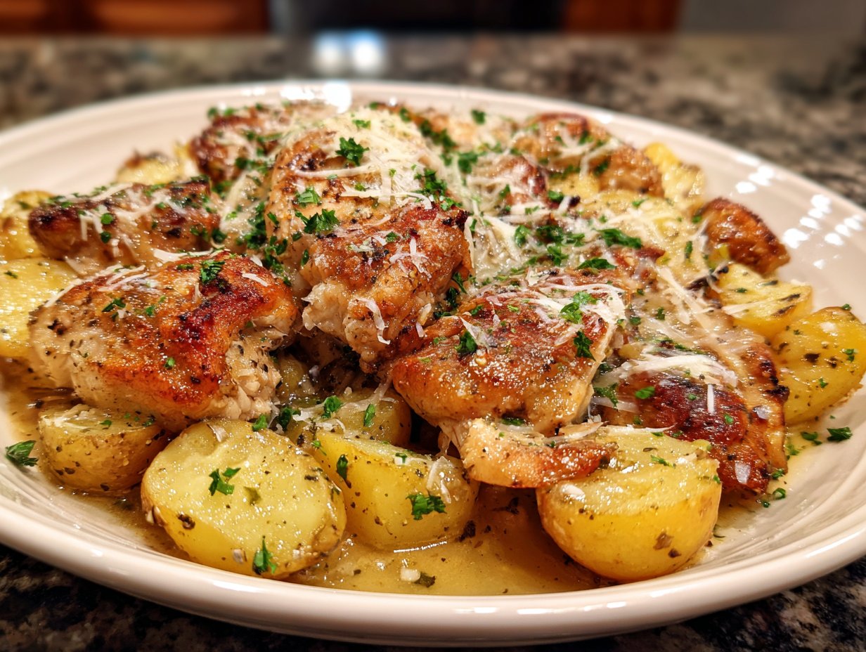 Garlic Parmesan Crockpot Chicken and Potatoes: An Incredible Ultimate Recipe