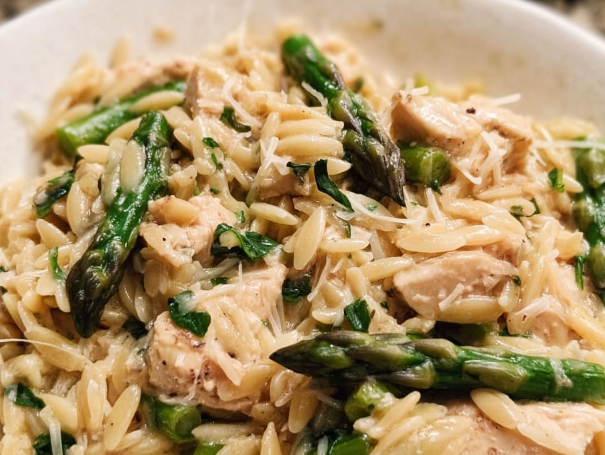 High Protein Chicken Orzo