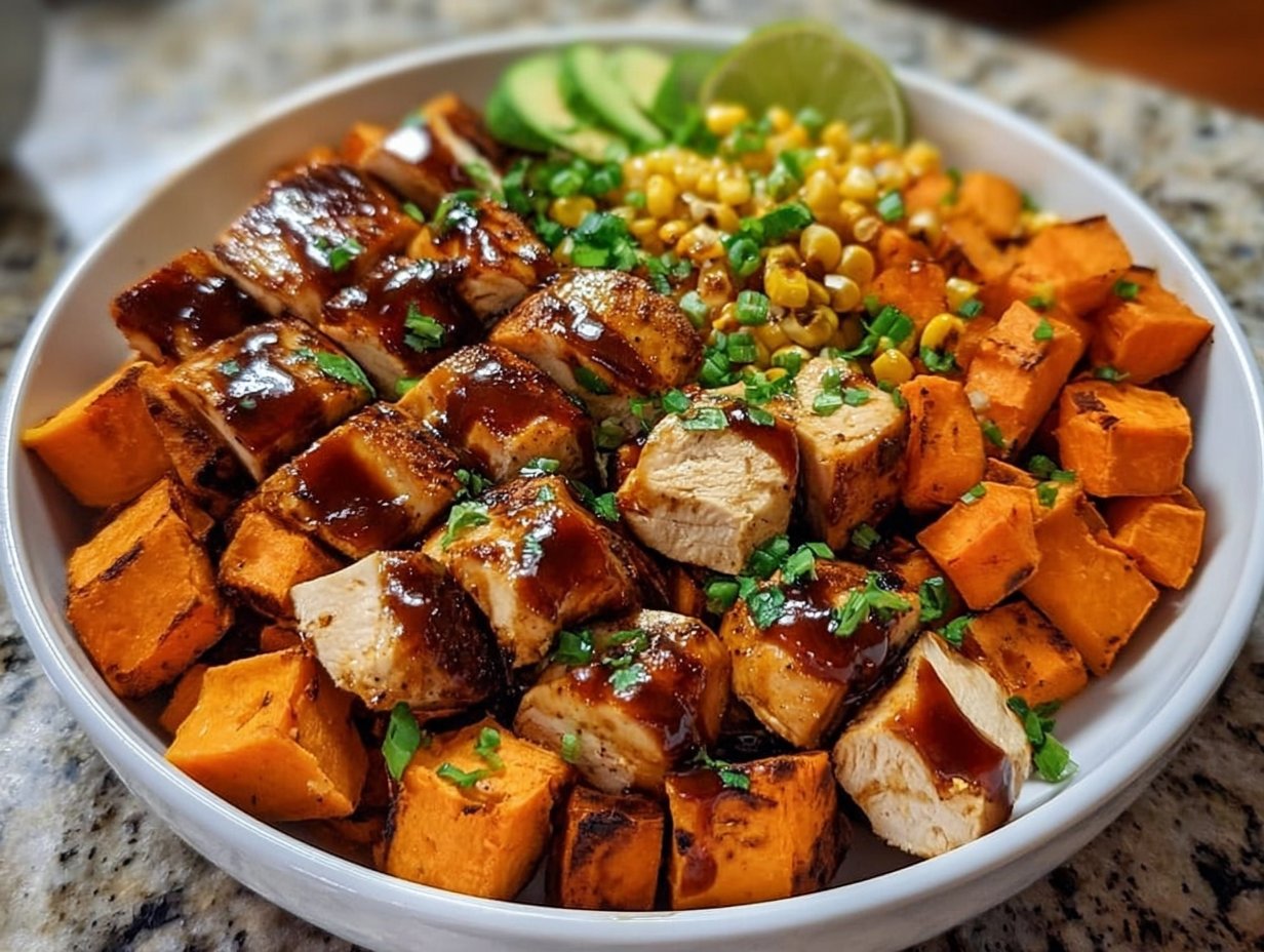 BBQ Chicken Sweet Potato Bowl