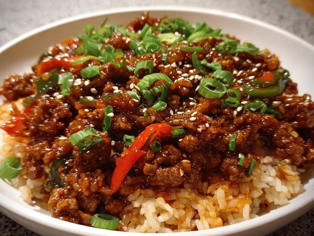Crispy Chilli Beef Rice