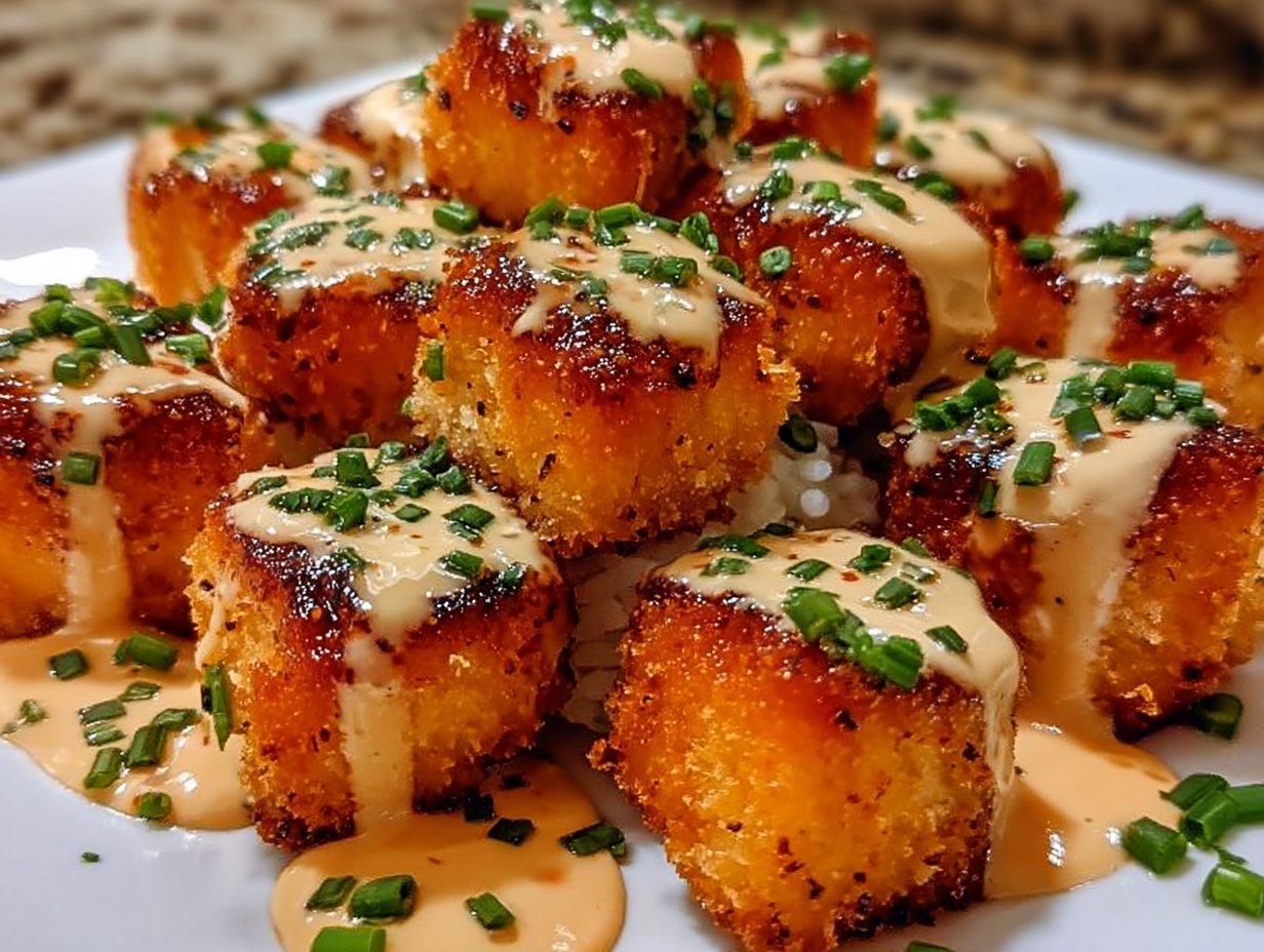 Crispy Bang Bang Salmon Bites